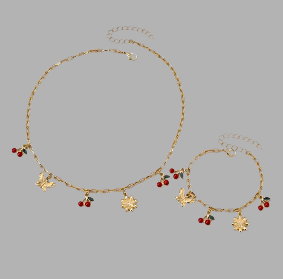 Ensemble bracelet + collier Nina