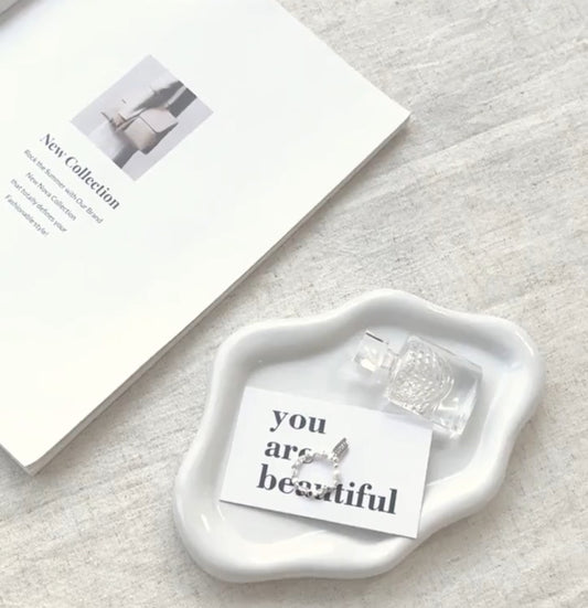 Plateau à bijoux en céramique